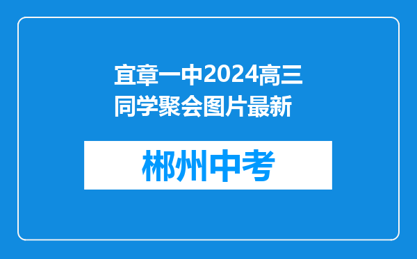 宜章一中2024高三同学聚会图片最新
