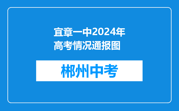 宜章一中2024年高考情况通报图