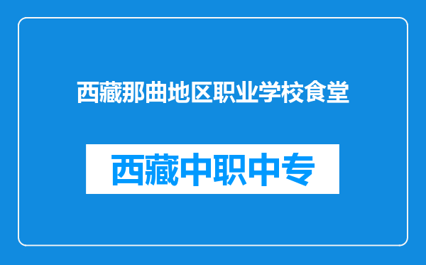西藏那曲地区职业学校食堂