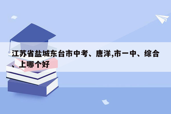 江苏省盐城东台市中考、唐洋,市一中、综合、上哪个好