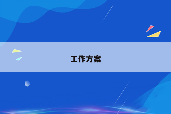 工作方案