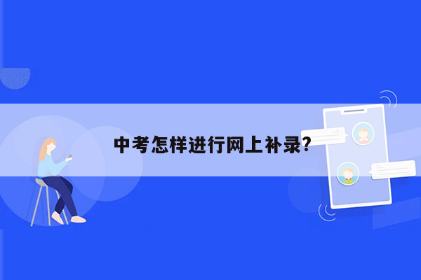 中考怎样进行网上补录?