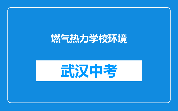 燃气热力学校环境