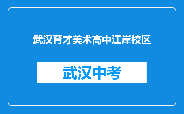 武汉育才美术高中江岸校区