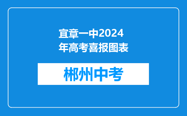 宜章一中2024年高考喜报图表