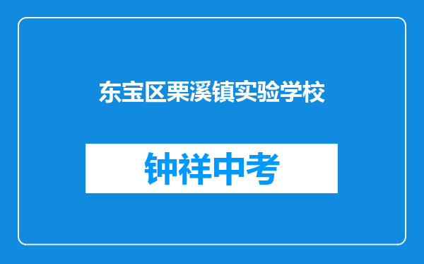东宝区栗溪镇实验学校和钟祥市石牌高级中学对比哪个好？