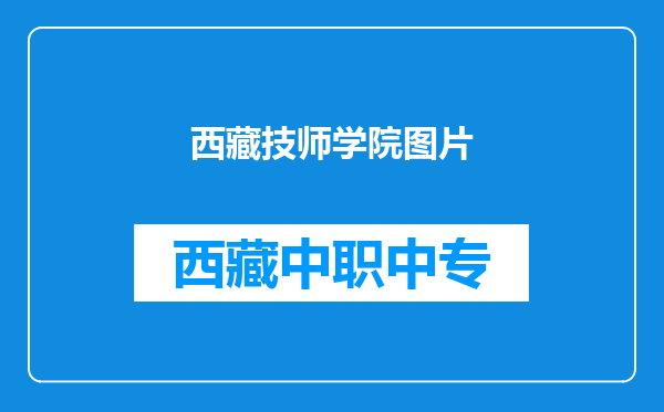 西藏技师学院图片
