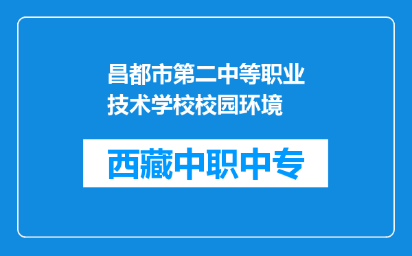 昌都市第二中等职业技术学校校园环境
