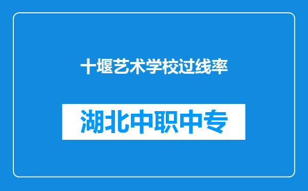 十堰艺术学校过线率