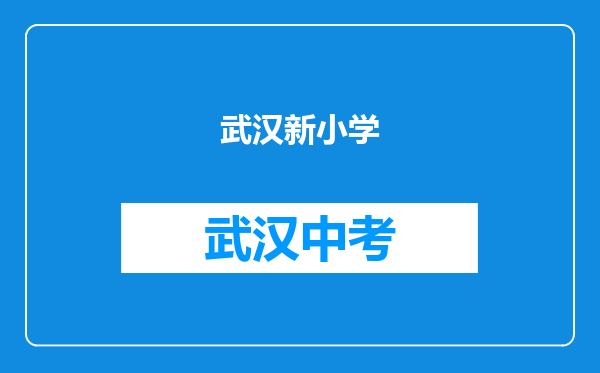 武汉新小学
